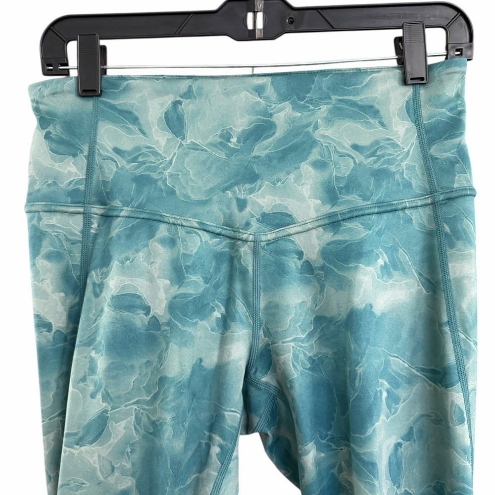 Zella high waist 7/8 Teal Marble Leggings - Picture 9 of 12